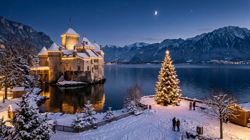 Montreux e castello di Chillon